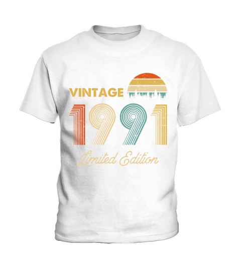Vintage 1991 Made In 1991 31St Birthday 31 Years O Kids T-Shirt