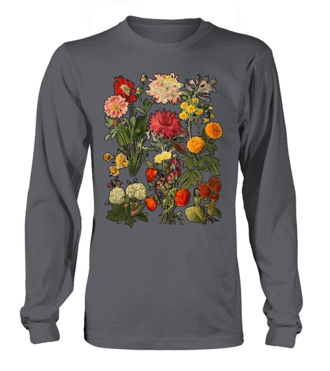 Aesthetic Cottagecore Vintage Flowers Botanical Long sleeved Unisex