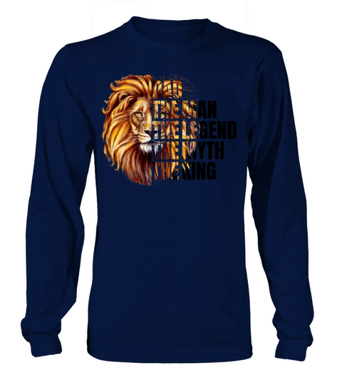 Best Dad Ever King Lion Fathers Day Gifts Long sleeved Unisex