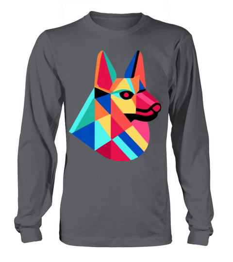 German Shepherd Pop Art Dog Owner Vintage Men Long sleeved Unisex