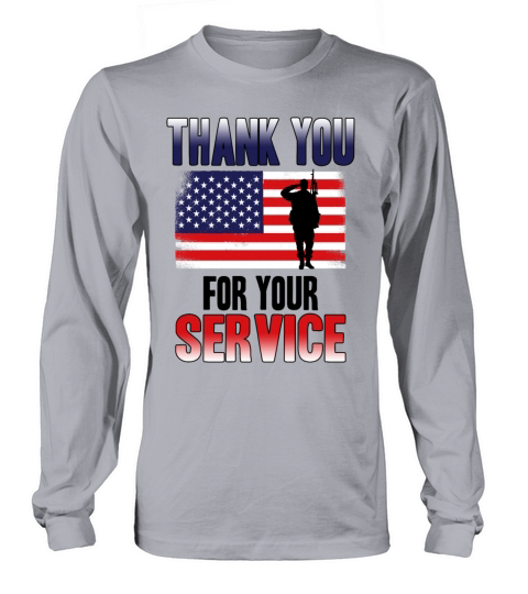 Veterans Day Thank You For Your Service Long sleeved Unisex