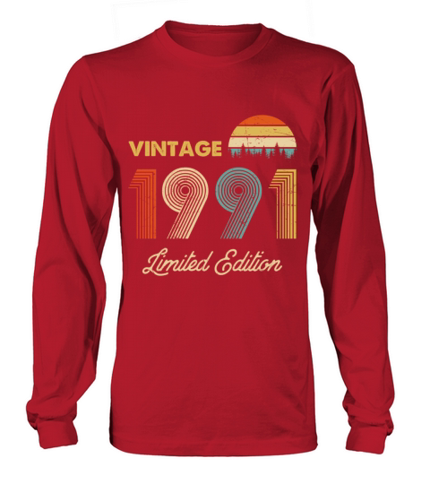 Vintage 1991 Made In 1991 31St Birthday 31 Years O Long sleeved Unisex