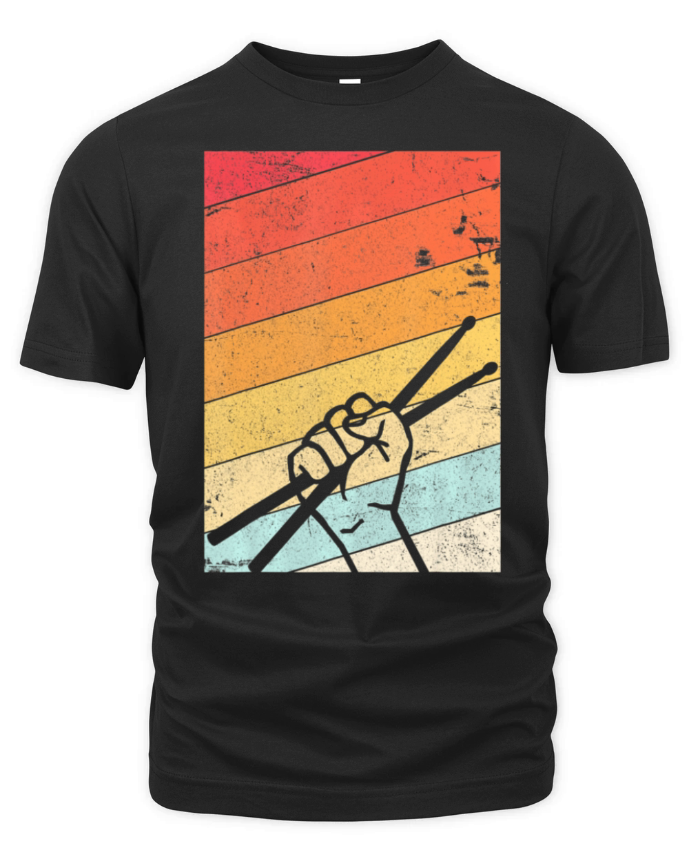 Drummer Retro Style Drum Player Organic Unisex T-shirt