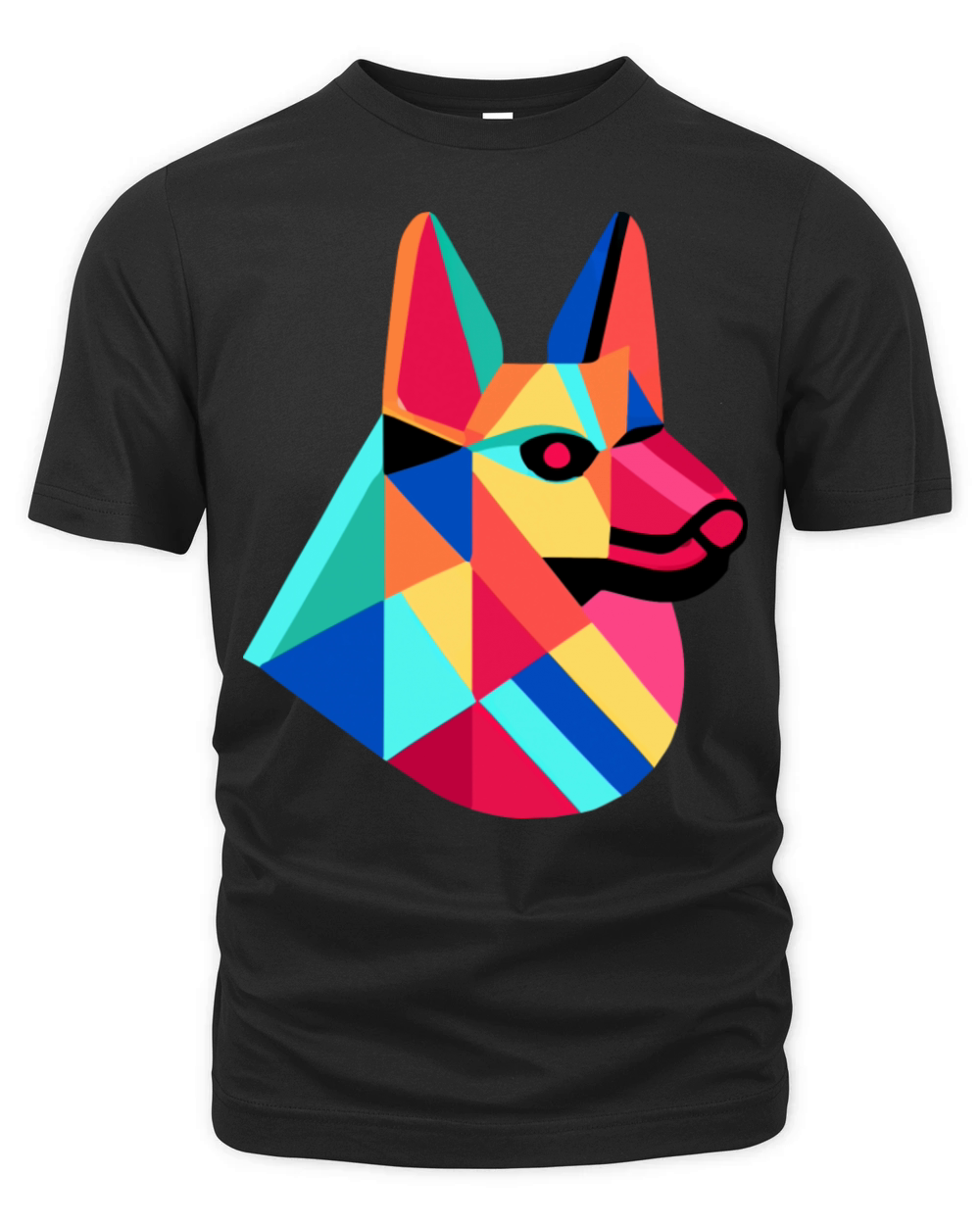 German Shepherd Pop Art Dog Owner Vintage Men Organic Unisex T-shirt