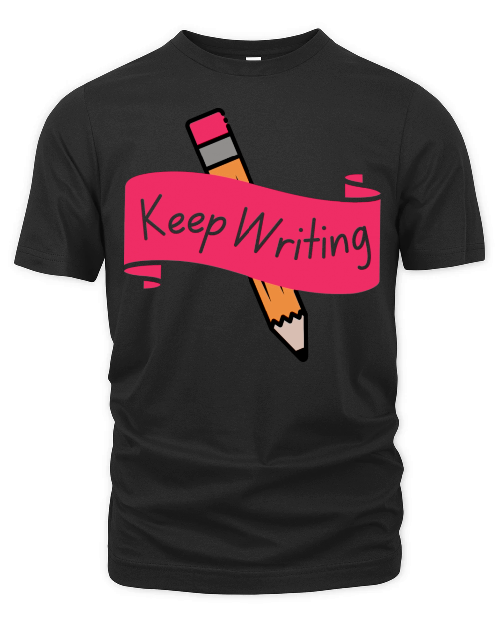 Motivational Quote For Writers Keep Writing Organic Unisex T-shirt