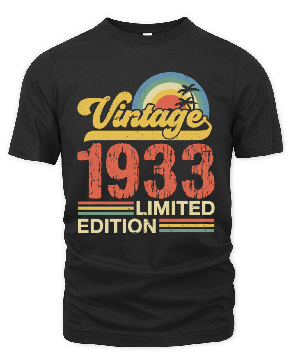 Retro Vintage 1933 Limited Edition Organic Unisex T-shirt