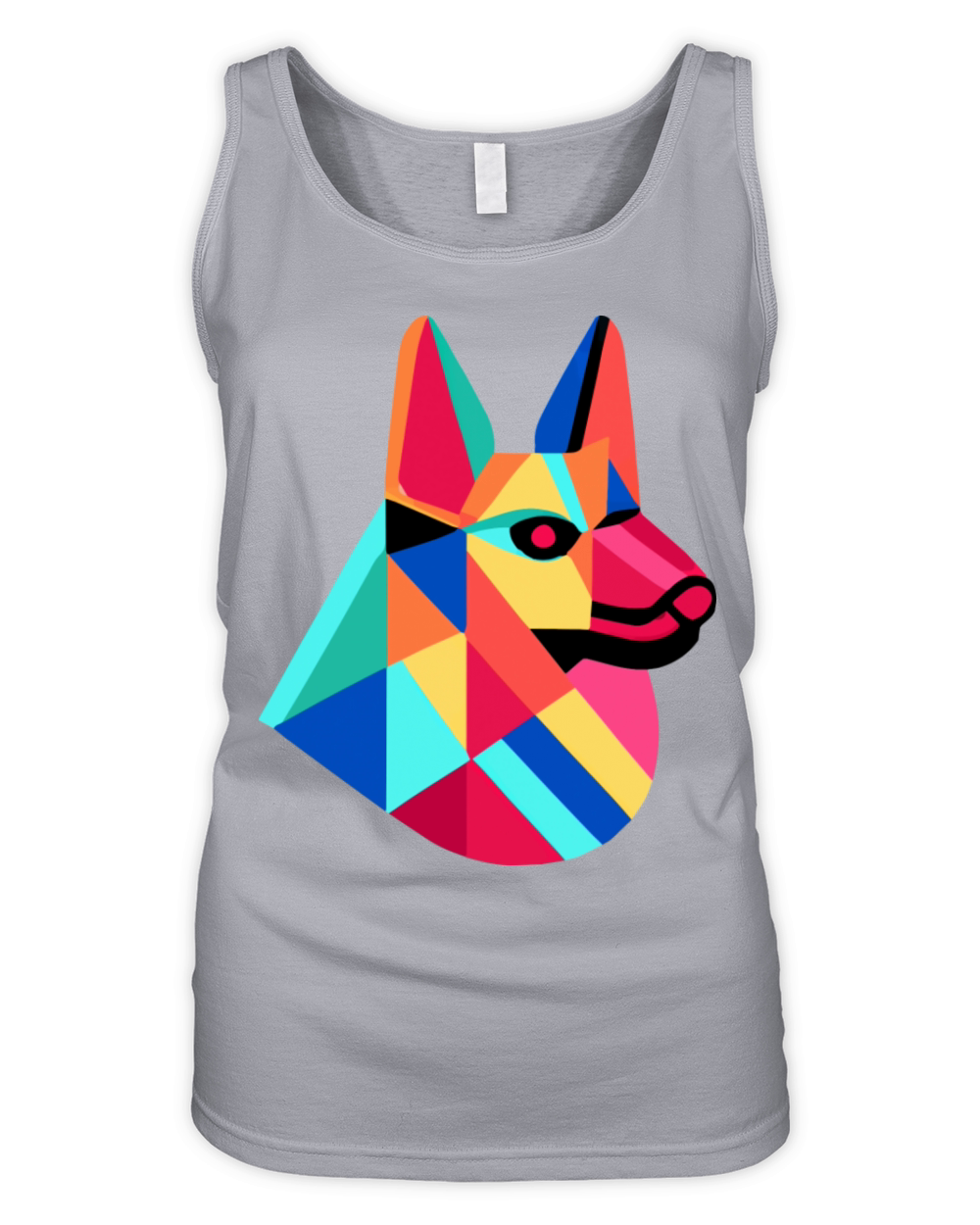 German Shepherd Pop Art Dog Owner Vintage Men Organic Women's Tank Top
