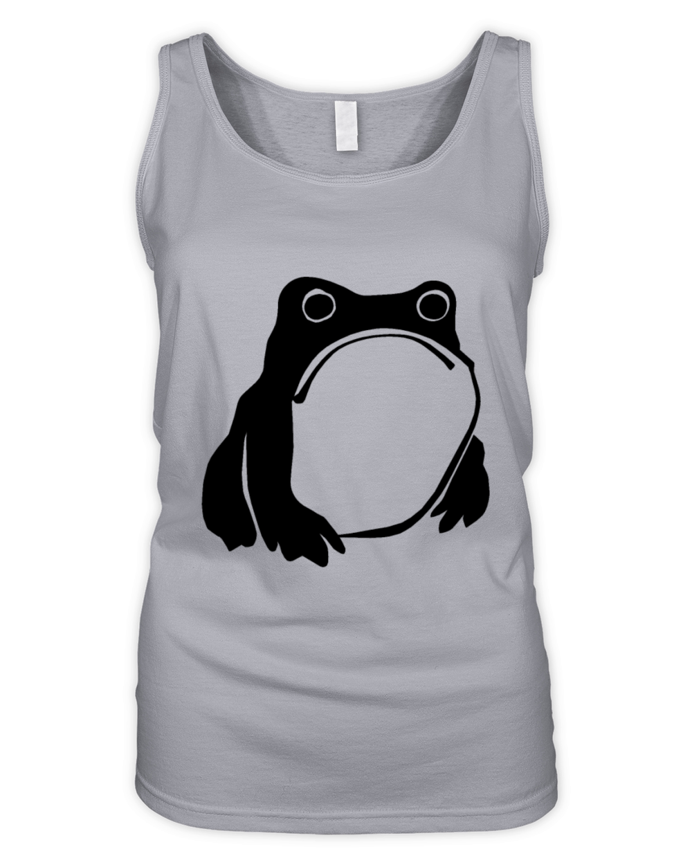 Grumpy Frog drawing Japanese art Organic Women's Tank Top