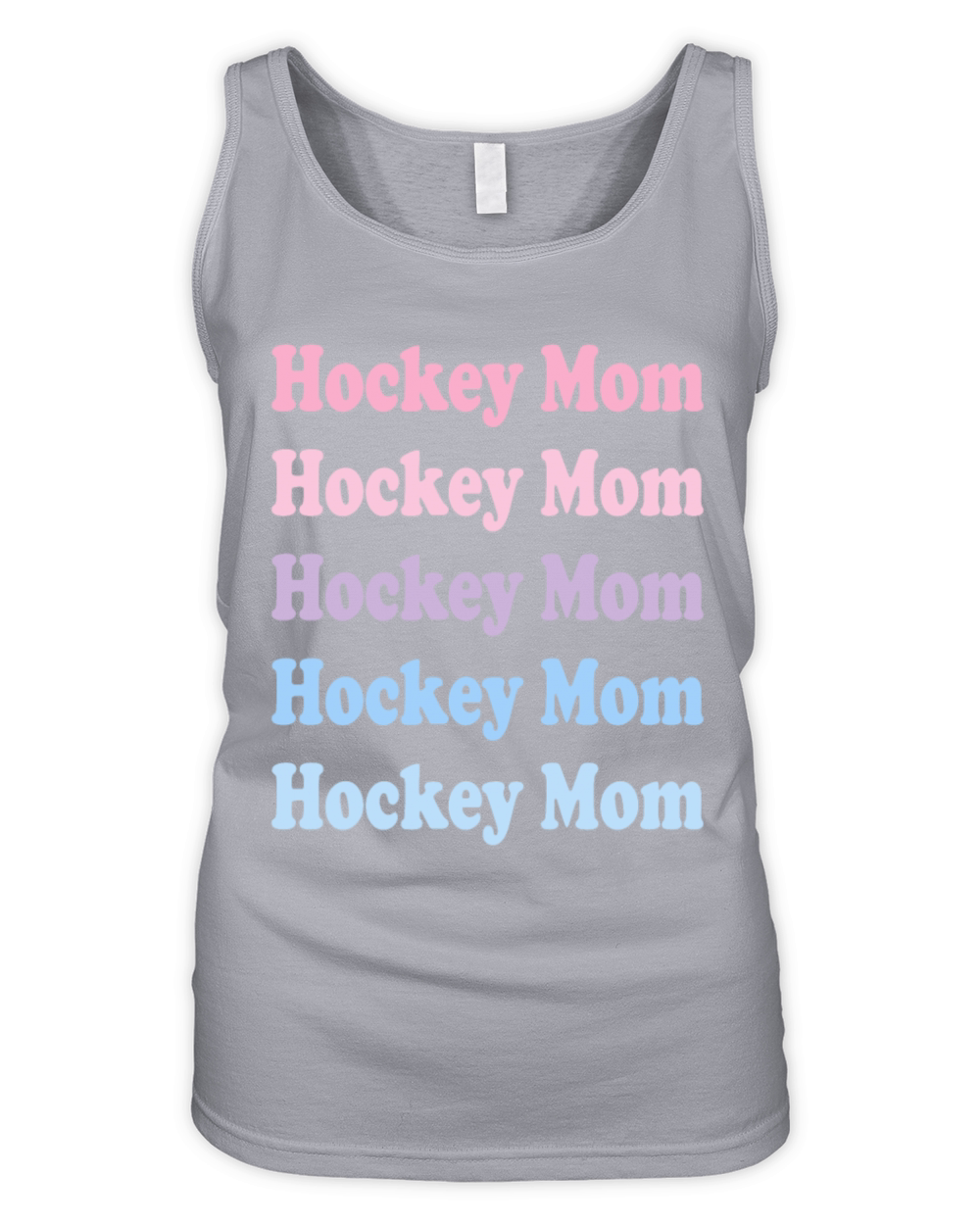 Hockey Mom Repeat pastel Organic Women's Tank Top