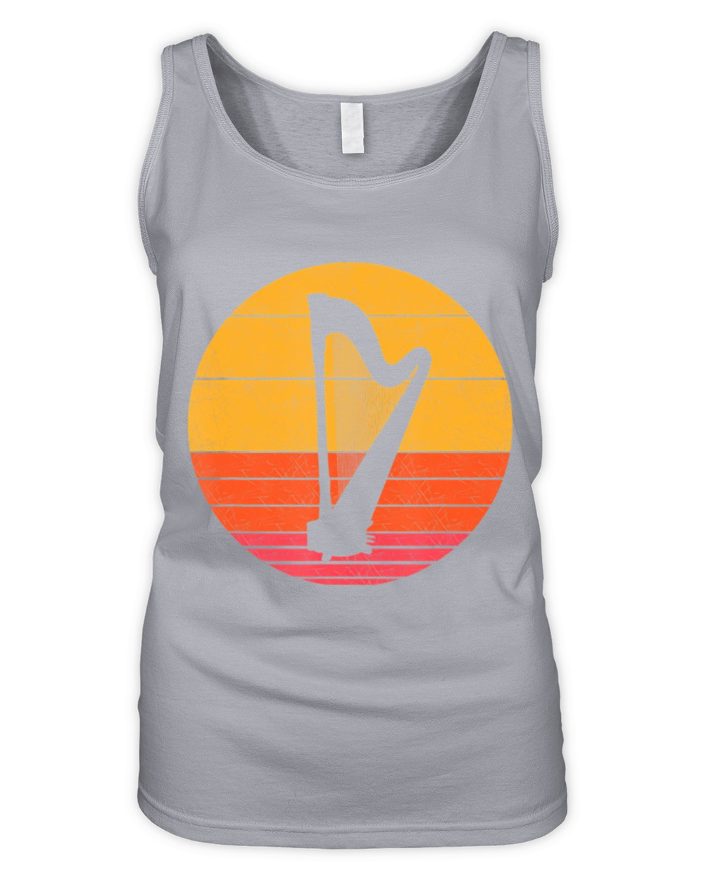 Retro Harp Musical instrument Vintagetyle Music Organic Women's Tank Top