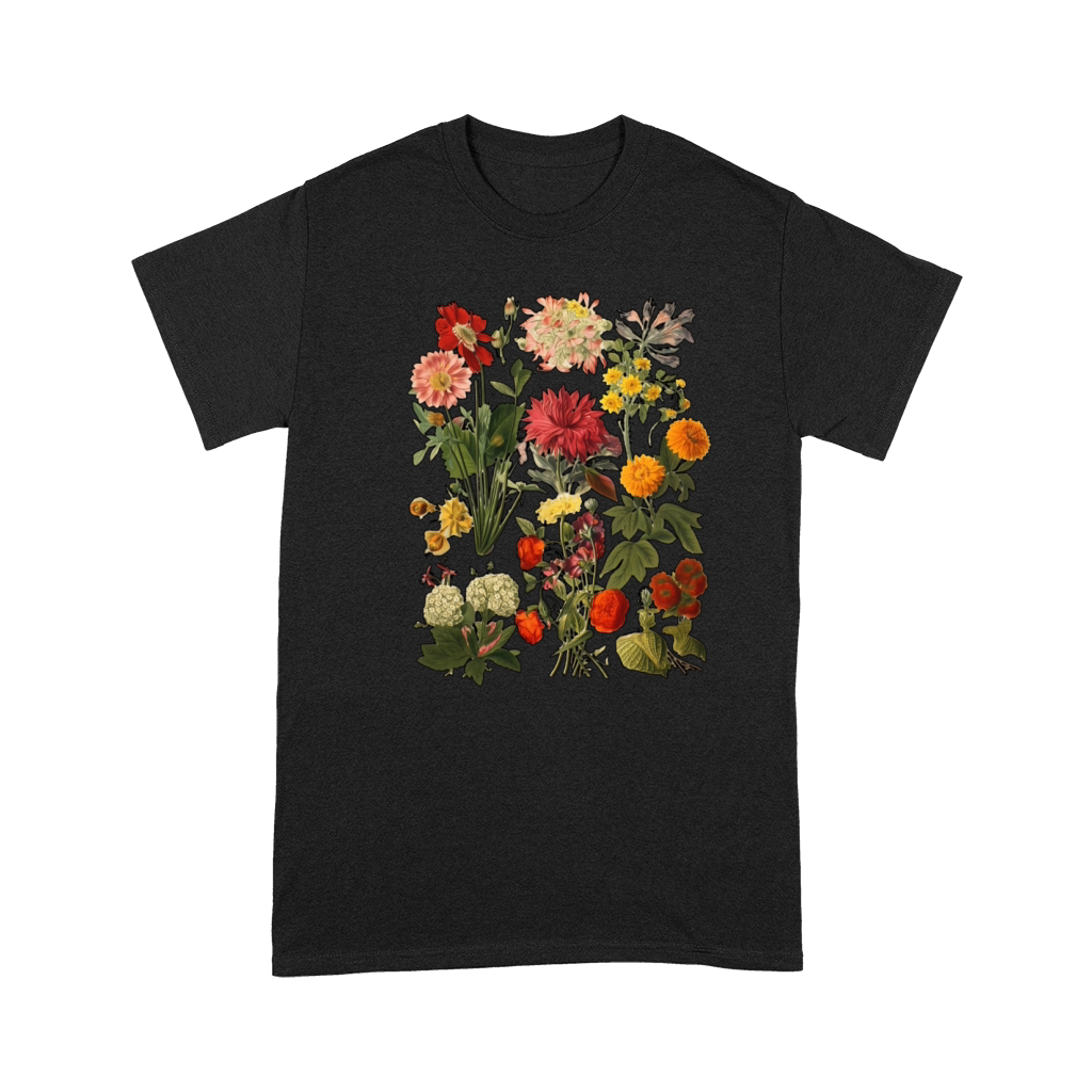 Aesthetic Cottagecore Vintage Flowers Botanical Premium T-shirt