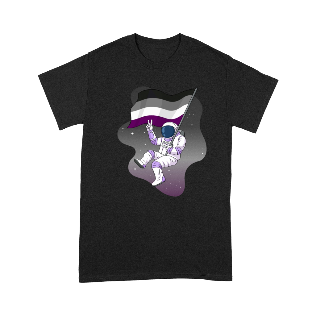 Asexual Pride Ace Flag Space Astronaut Subtle Premium T-shirt