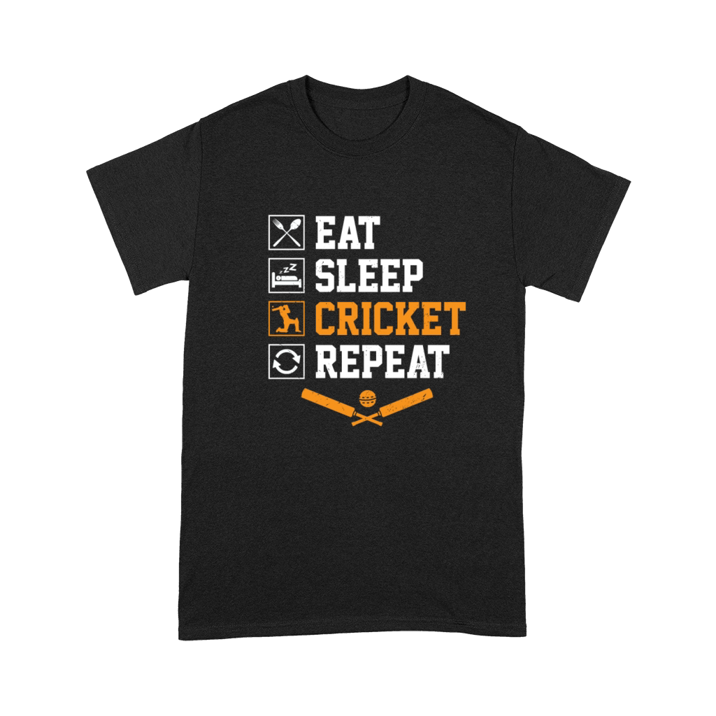 Eat Sleep Cricket Repeat Cricketer Cricket Player Premium T-shirt