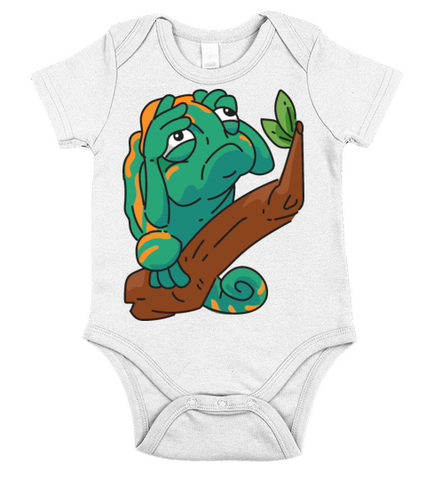 cameleons illustrations MRLL Short Sleeve Baby One-Piece