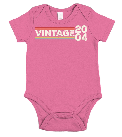 Vintage 2004 Gifts Legend for 19 Years Old - 19th Short Sleeve Baby One-Piece
