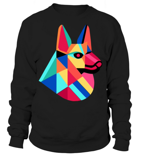 German Shepherd Pop Art Dog Owner Vintage Men Sweatshirt Unisex