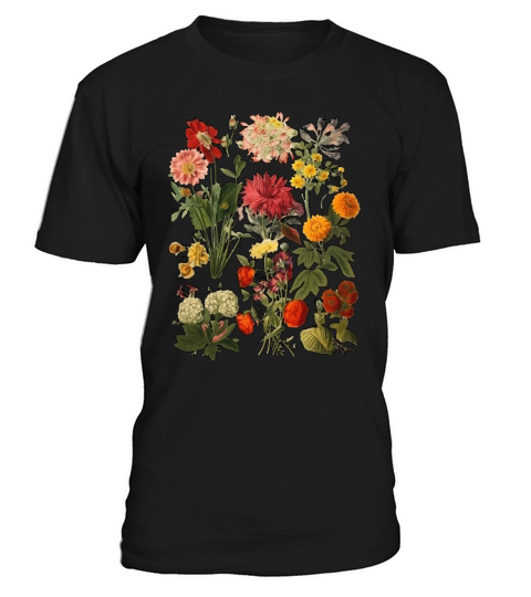 Aesthetic Cottagecore Vintage Flowers Botanical T-Shirt Unisex
