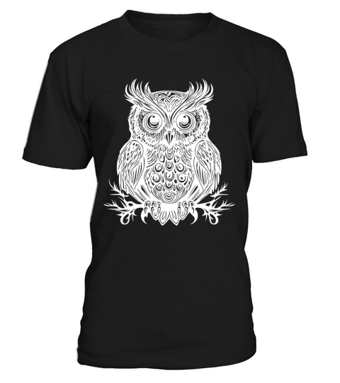 Vintage Owl With Big Eyes T-Shirt Unisex