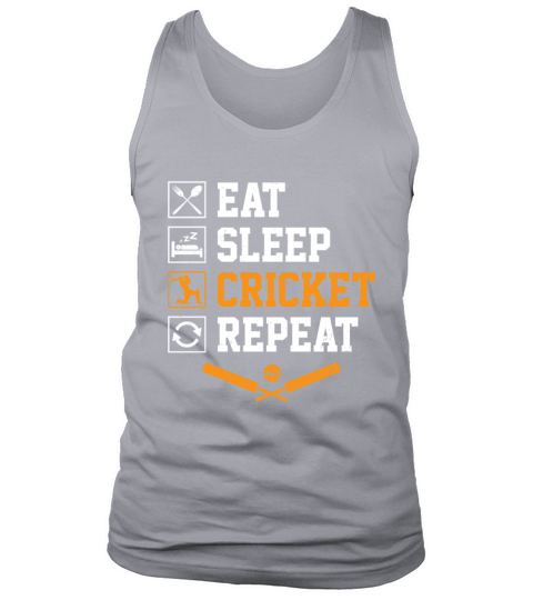 Eat Sleep Cricket Repeat Cricketer Cricket Player Tank Top Unisex