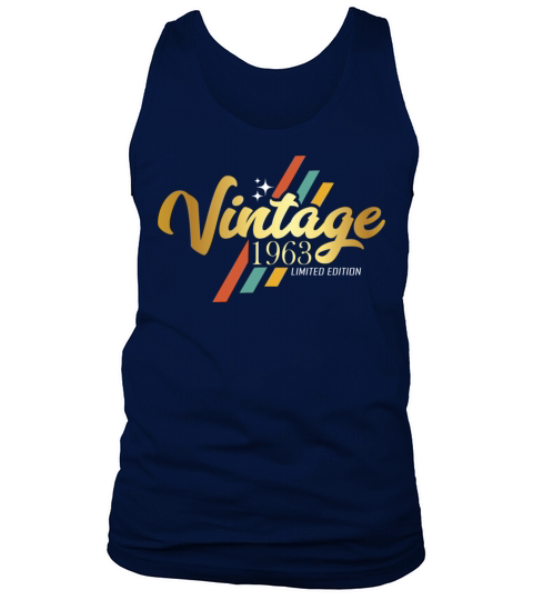 Vintage 1963 Birthday Vintage Sayings Tank Top Unisex