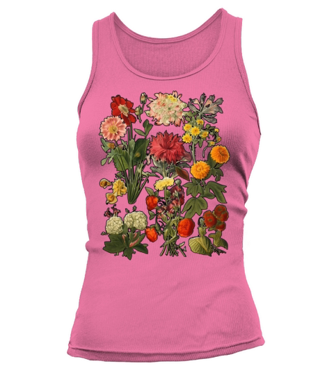Aesthetic Cottagecore Vintage Flowers Botanical Tank top Woman