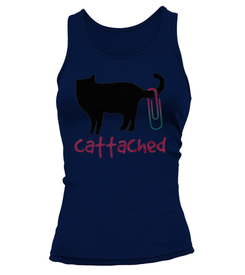 Cattached Cat Lover Pet Tank top Woman