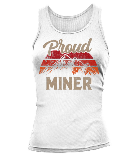 Funny Miner Superhero Vintage Men Dad Tank top Woman