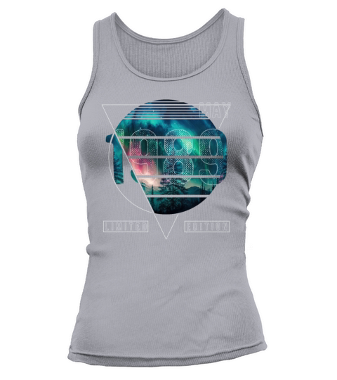 Limited Edition 1989 May Birthday Polar Lights Tank top Woman
