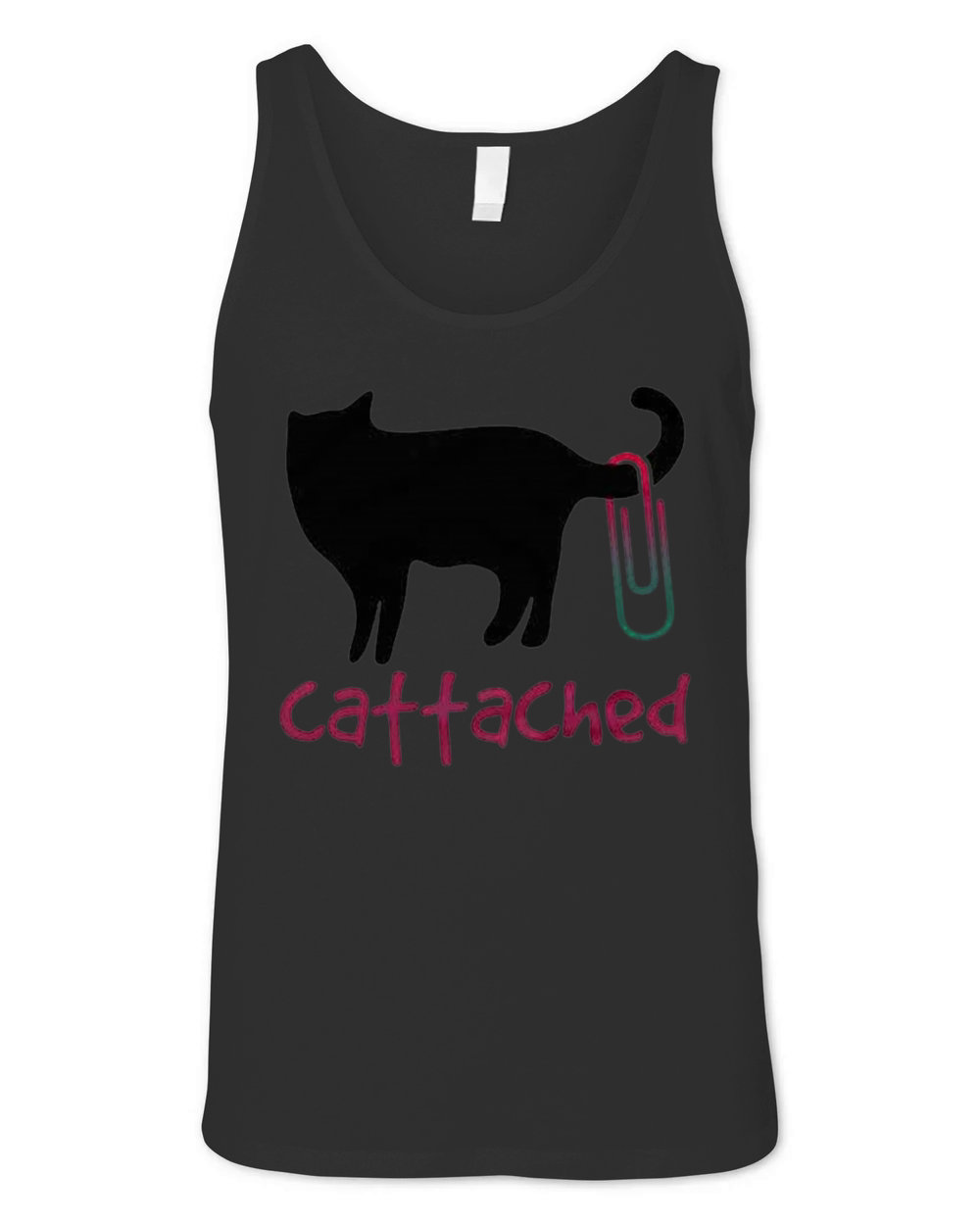 Cattached Cat Lover Pet Unisex Jersey Tank