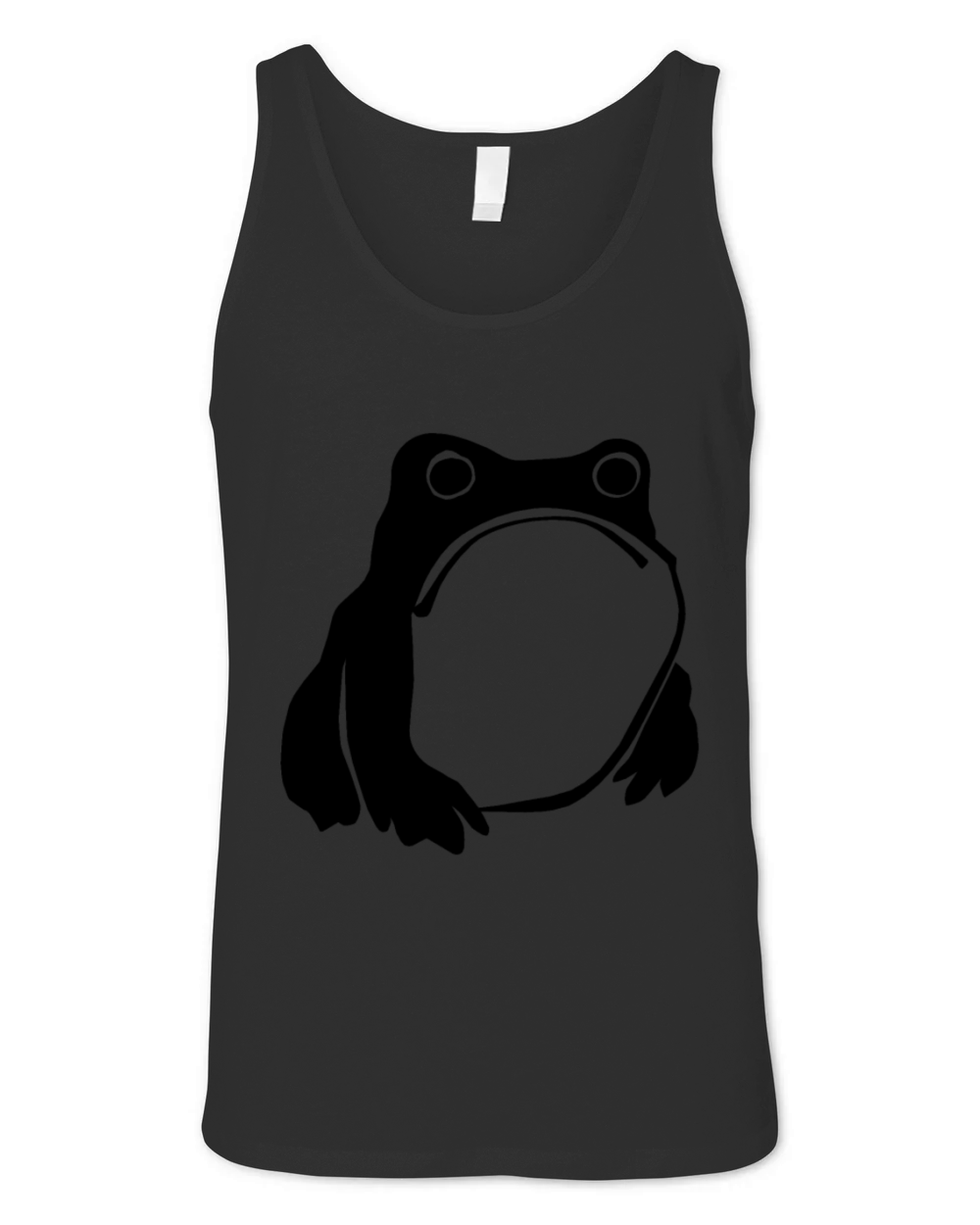 Grumpy Frog drawing Japanese art Unisex Jersey Tank