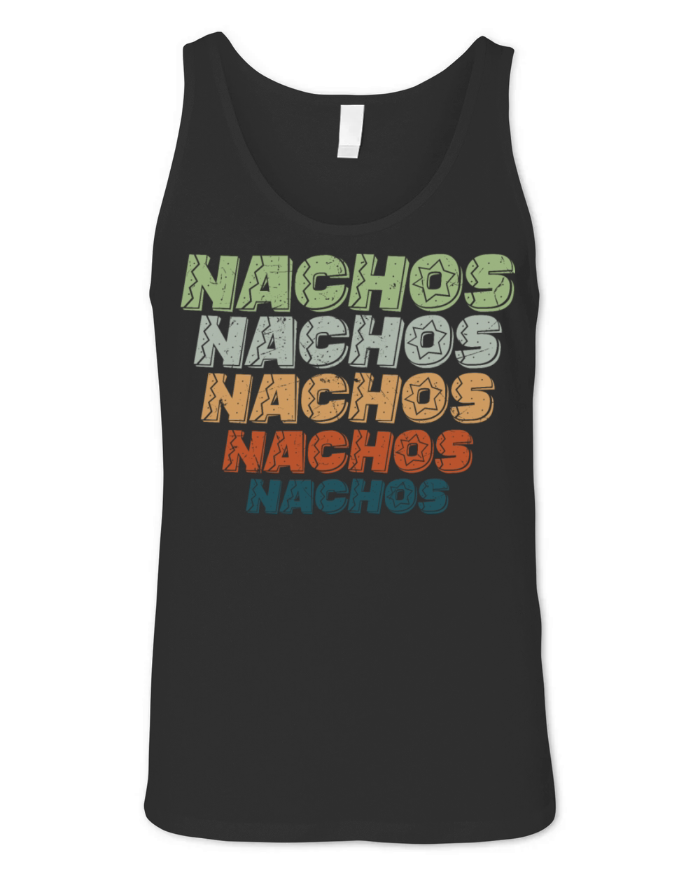 Nachos Vintage Distressed Unisex Jersey Tank