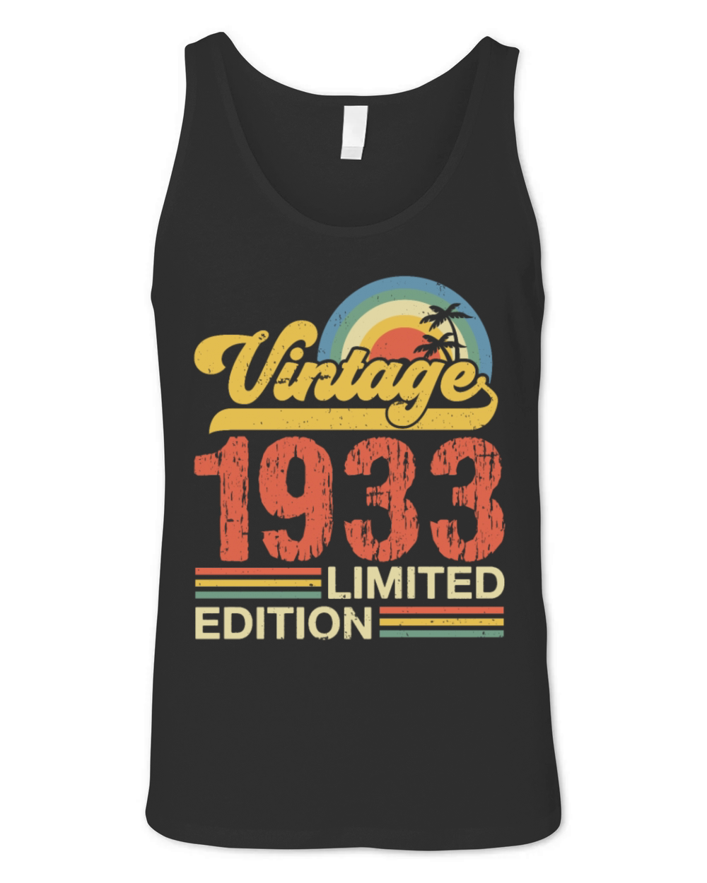 Retro Vintage 1933 Limited Edition Unisex Jersey Tank