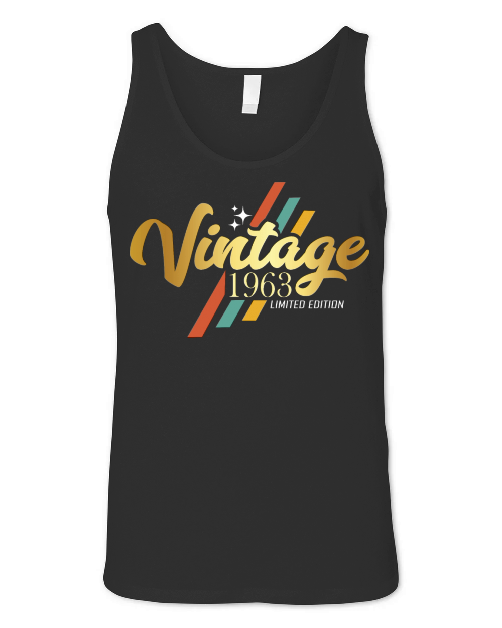 Vintage 1963 Birthday Vintage Sayings Unisex Jersey Tank