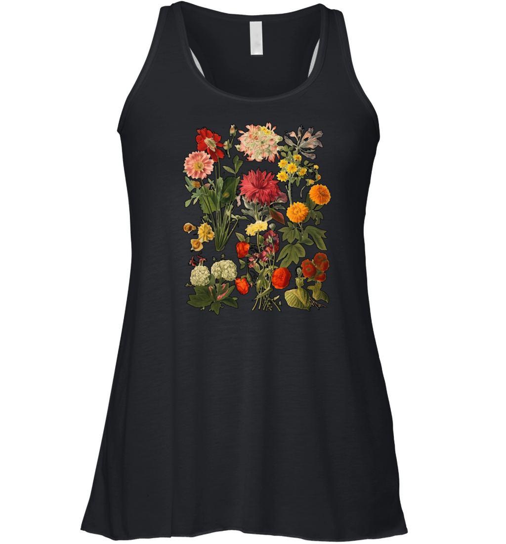 Aesthetic Cottagecore Vintage Flowers Botanical Women's Flowy Tank Top