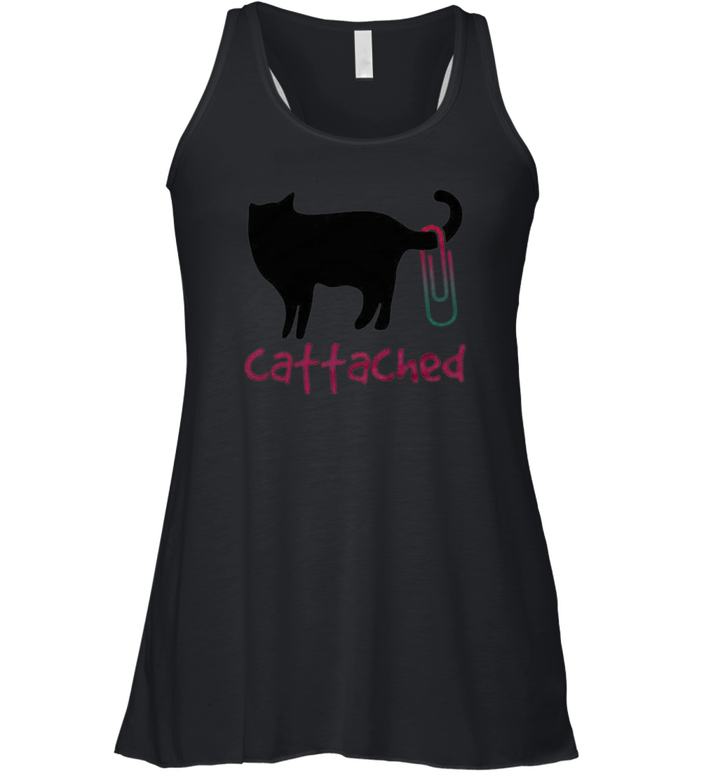 Cattached Cat Lover Pet Women's Flowy Tank Top
