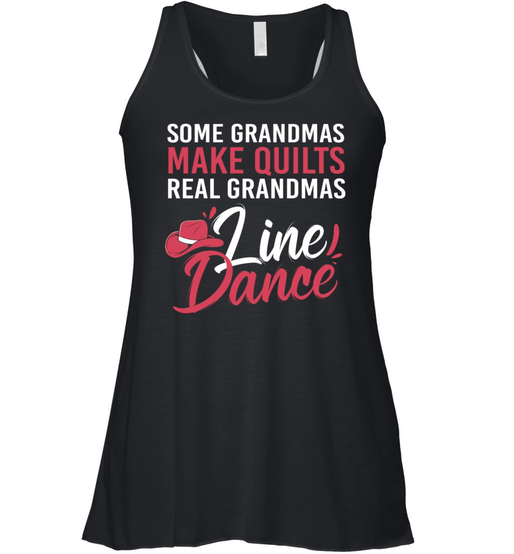 Funny Dancing Quote Line Dance Grandma For Women Women's Flowy Tank Top