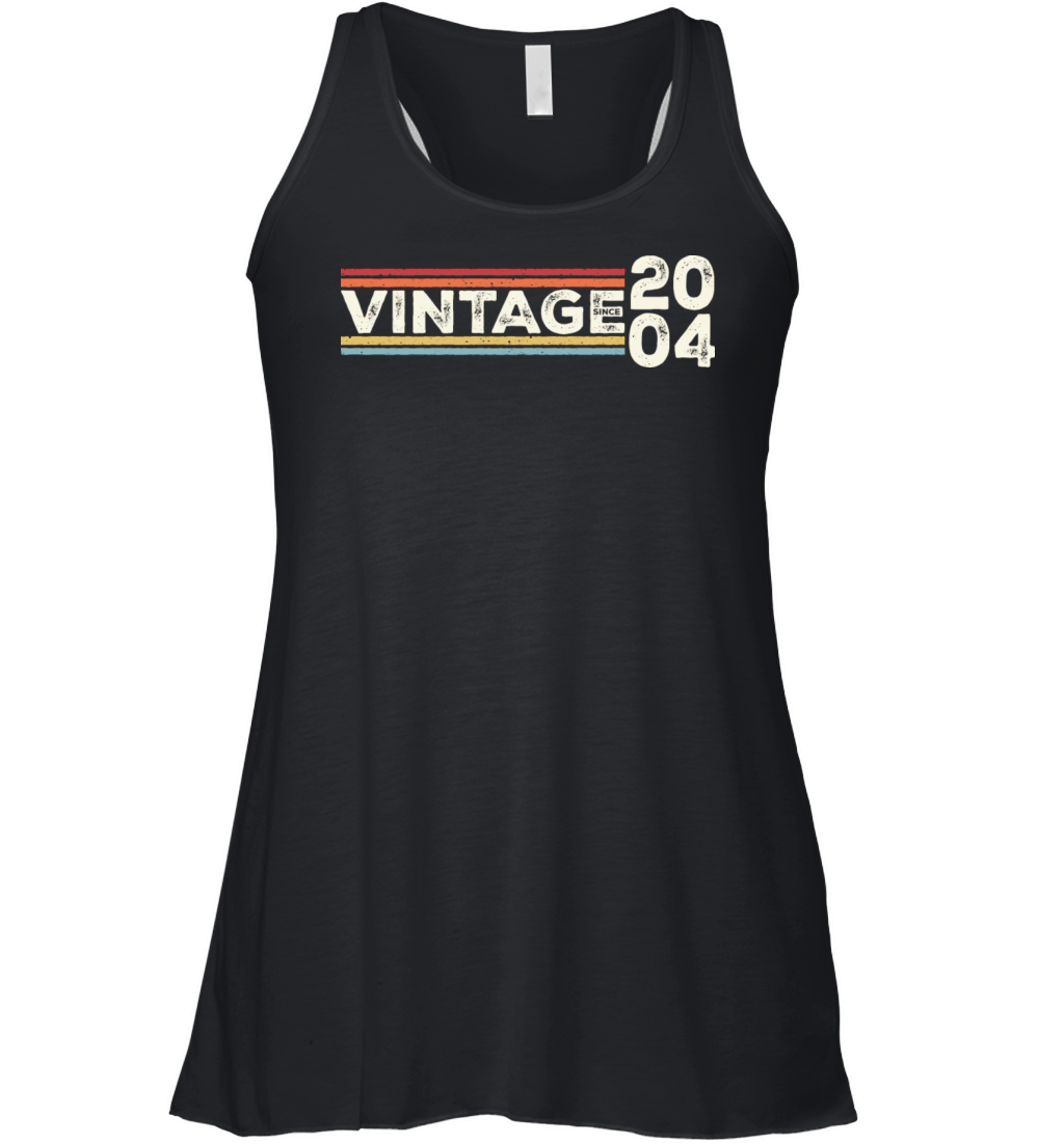 Vintage 2004 Gifts Legend for 19 Years Old - 19th Women's Flowy Tank Top