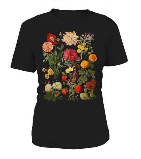 Aesthetic Cottagecore Vintage Flowers Botanical Women's T-Shirt