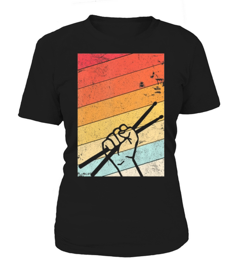 Drummer Retro Style Drum Player Women's T-Shirt