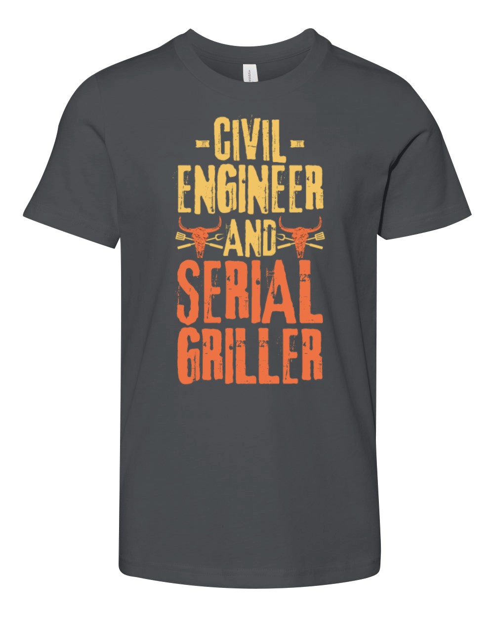 Civil-engineer and Serial Griller Youth Unisex Jersey Tee