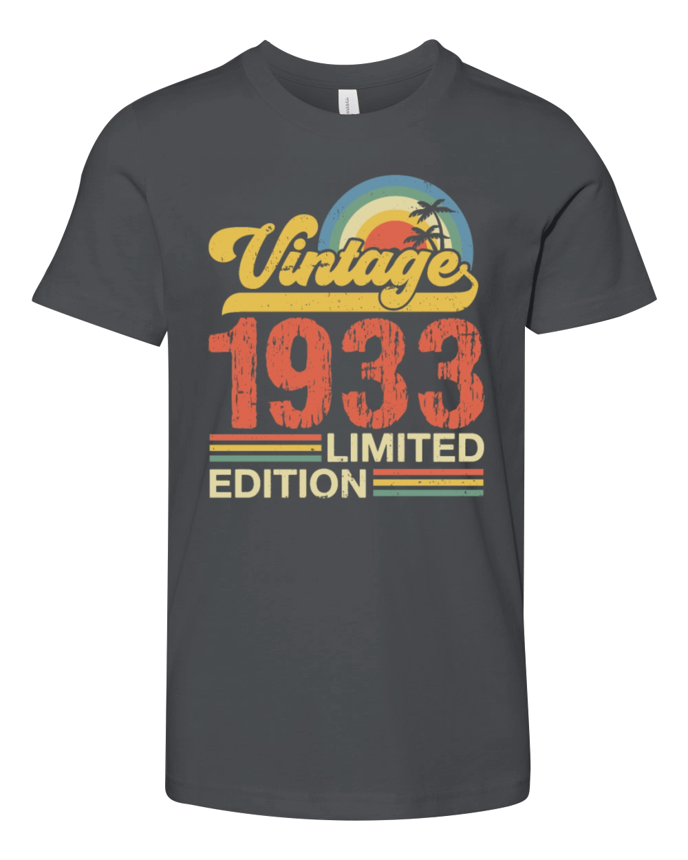 Retro Vintage 1933 Limited Edition Youth Unisex Jersey Tee