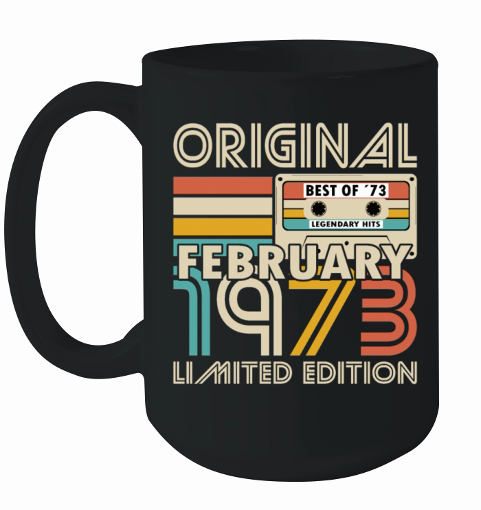 50th birthday february 1973 original 1973 Ceramic Mug