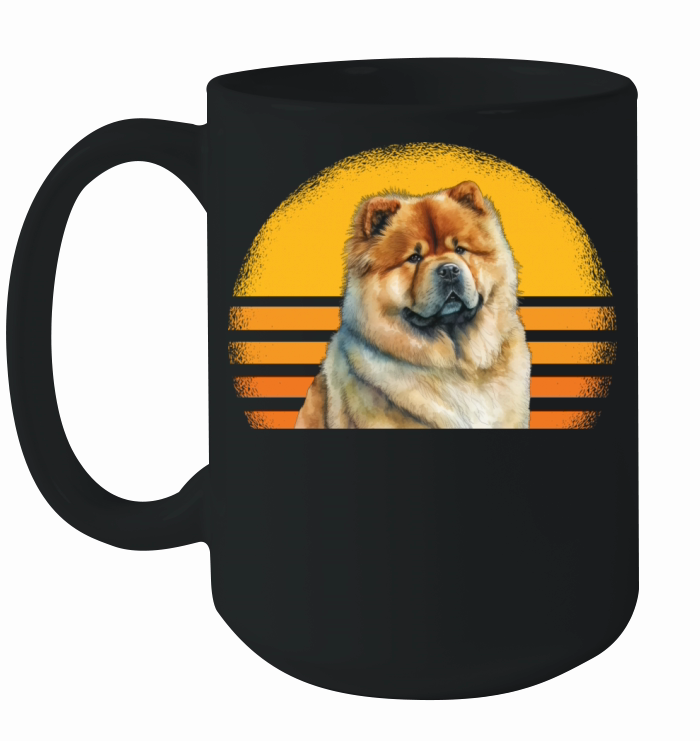Chow Chow Dog Retro Vintage Ceramic Mug