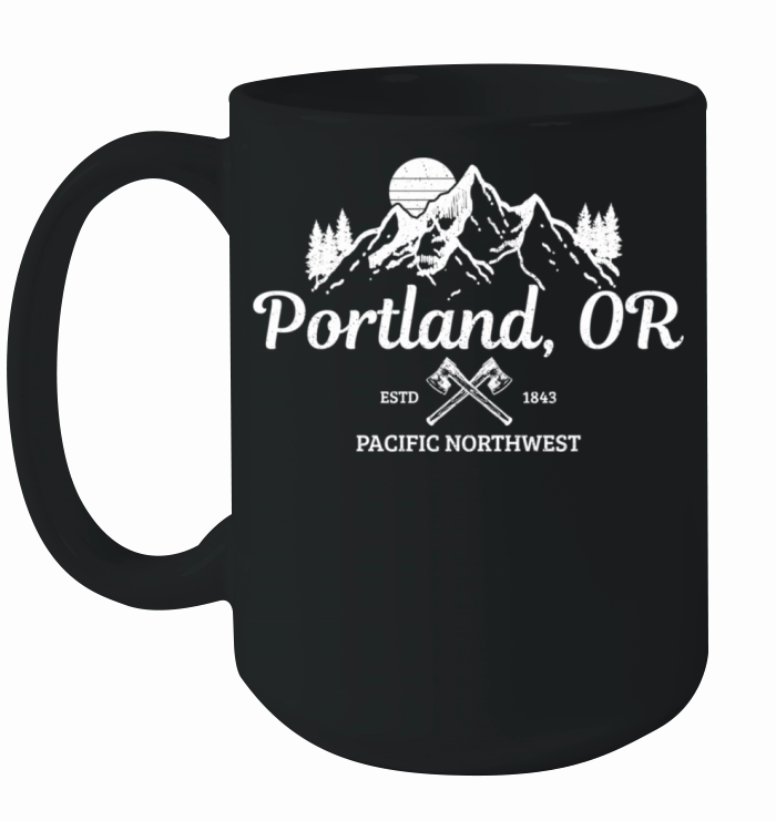 Portland Oregon PNW Pacific Northwest Vintage Ceramic Mug