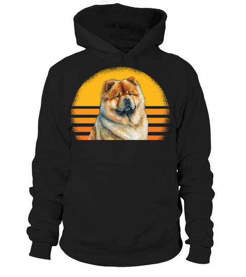 Chow Chow Dog Retro Vintage Hoodie Unisex
