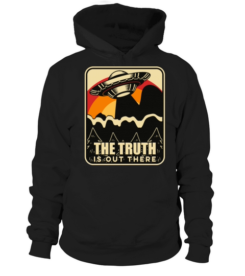 Funny Vintage UFO Alien Hoodie Unisex