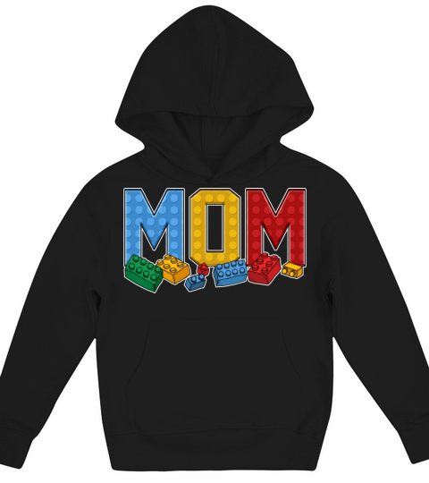 Mom Master Builder Building Bricks Blocks Family Kids Hoodie