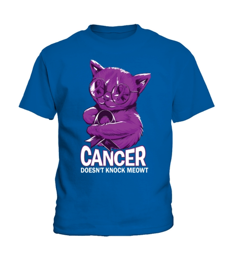 Cancer Doesnt Knock Pancreatic Cancer Kids T-Shirt