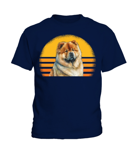 Chow Chow Dog Retro Vintage Kids T-Shirt