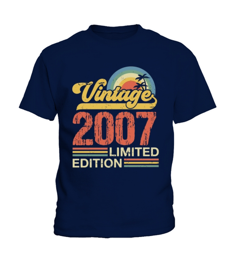 Retro Vintage 2007 Limited Edition Kids T-Shirt